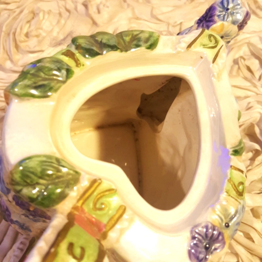 Teapot Decorative Floral Ribbon - Ceramic - Picture 8 of 16